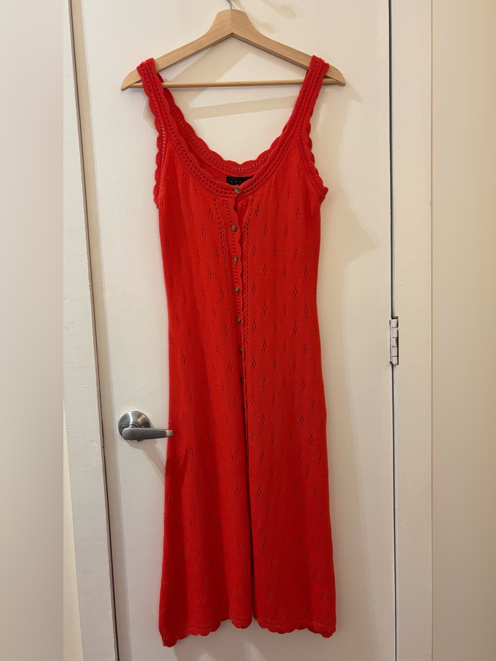 HATCH Eloise Crochet Nursing Dress in Poppy size 0